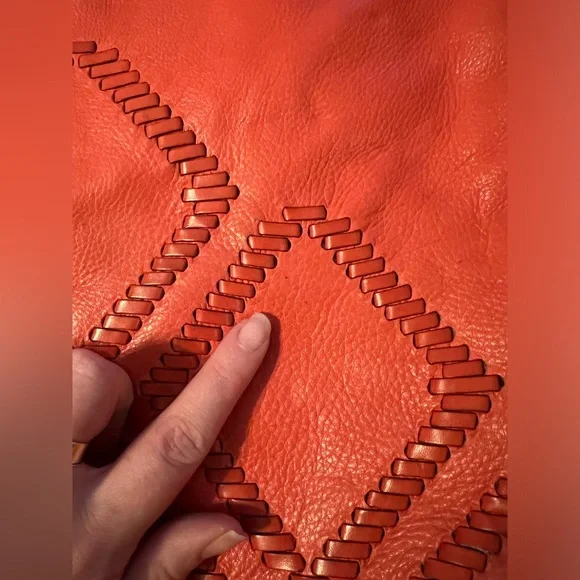 Christopher Kon — Salmon Leather Shoulder Bag - Picture 5 of 11